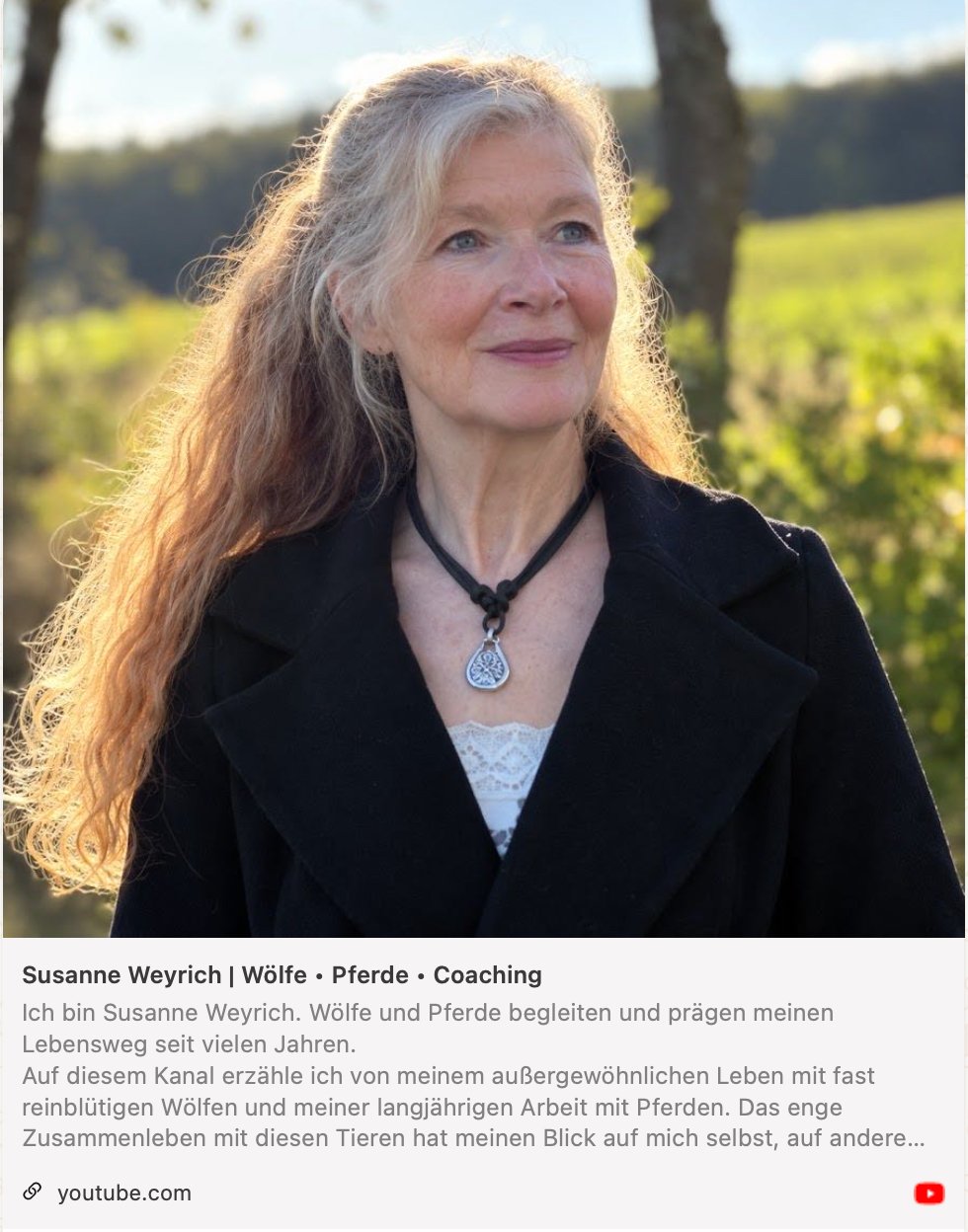 Susanne Weyrich | Wölfe • Pferde • Coaching auf YouTube
